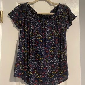 Floral off the shoulder top